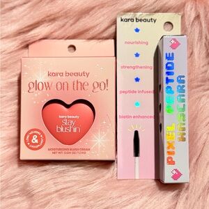 Kara Beauty Glow On The Go Blush and Mascara Set